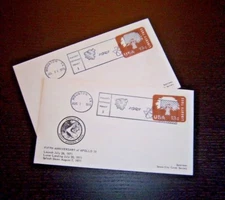 APOLLO 15 LUNAR LANDING AND SPLASHDOWN 5TH. ANNIV. LOT / 2 SCCS EVENT COVERS 