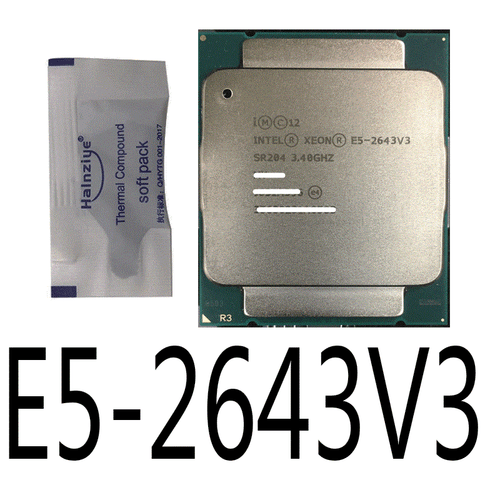 Intel Xeon E5-2643 V3 3.4GHz 20MB 9.6GT/s SR204 LGA2011-3 CPU Processor - Picture 2 of 2