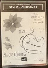 Stampin Up Stylish Christmas Cling Stamps