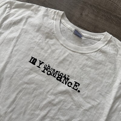 Vintage 2004 My Chemical Romance T Shirt Rosary XL RARE underoath