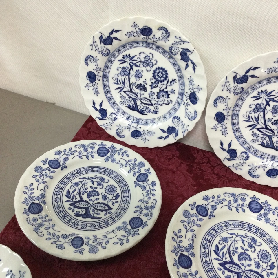 Platillos de pan Johnson Brothers azul nórdico (6) (4) de Inglaterra Foto 2 de 4