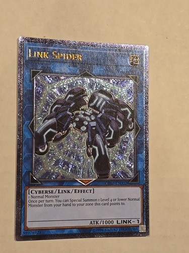YUGIOH LINK SPIDER ULTIMATE RARE NEAR MINT OP07-EN002 - Picture 3 of 4