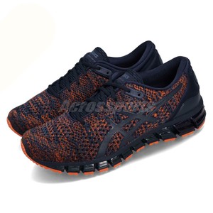 asics running gel quantum 360 knit trainers in black