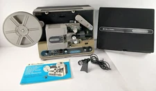 Vintage BELL & HOWELL 1744B Auto-Threading Super 8mm Movie Projector WORKS Rare!