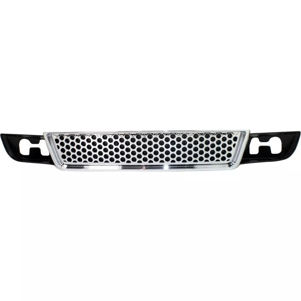 New Front Bumper Grille Black Shell with Chrome Fits 2007-2014 GMC Yukon XL 1500 - Изображение 2 из 4