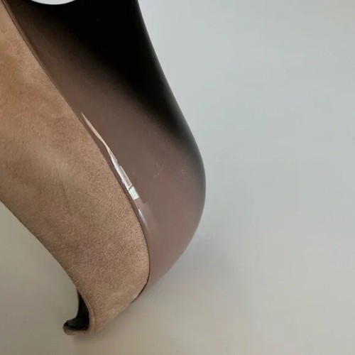 Miu Miu Two-Tone Colourblock Ombré Suede Sculpted Patent Leather Pumps EU 40 - Picture 12 of 13