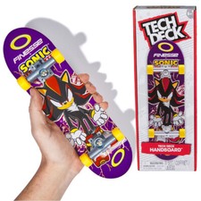 Tech Deck Finesse X Sonic the Hedgehog Handboard Mini Skateboard Age 6+
