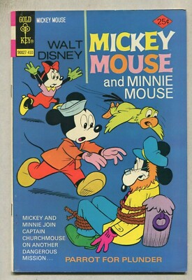 Walt Disney: Mickey Mouse And Minnie Mouse #152 Oct 1974 VF Gold
