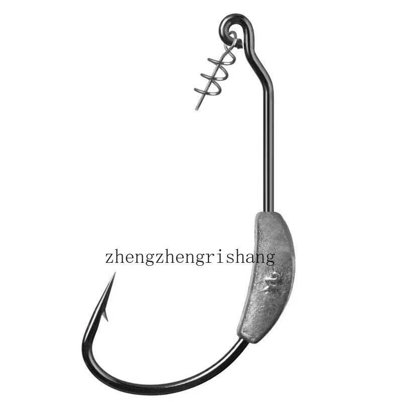 20Pack Weighted Fishing Hooks Extra Wide Gap Weedless Hook Offset Worm Hook 2-7G - Image 4 of 4