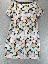 The Limited Womens Short Sleeved Shift Dress Dress Multicolor Floral Size S