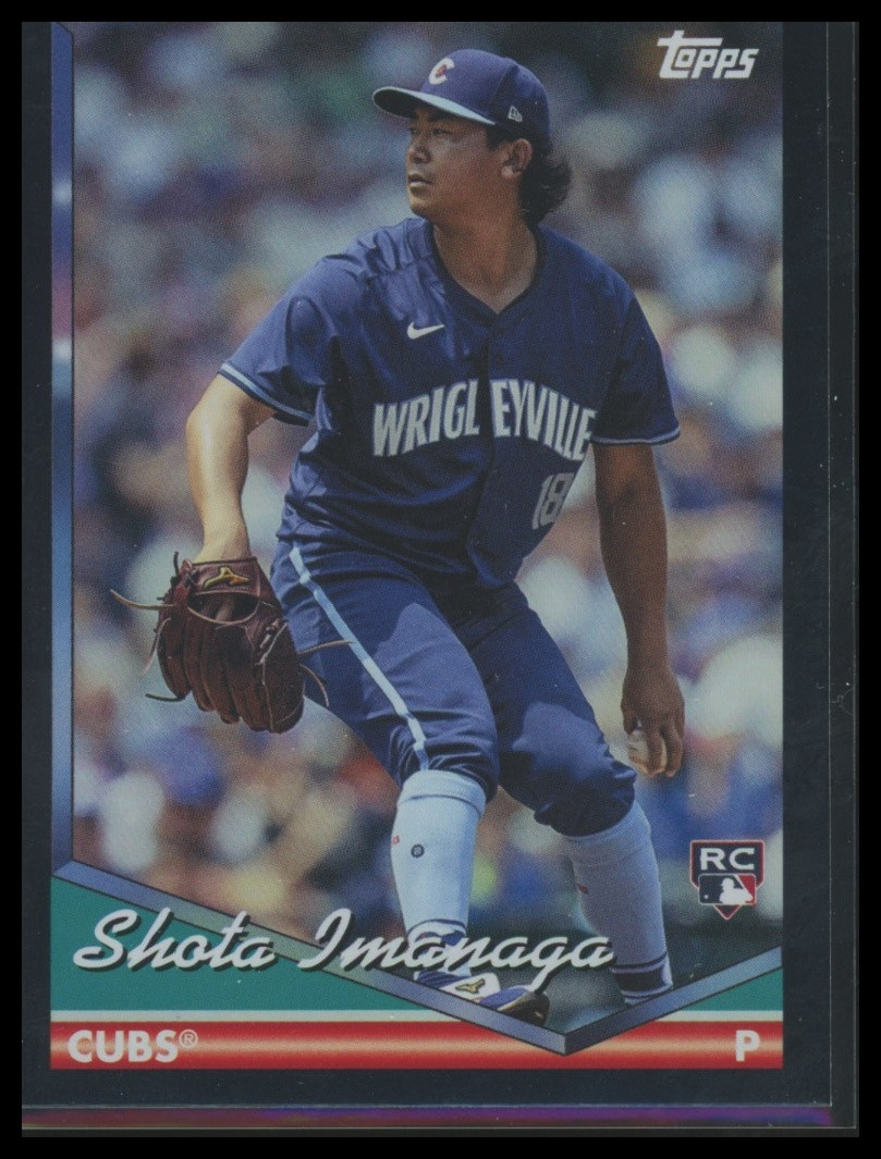 Shota Imanaga RC 2024 Topps Archives #245 Black Foilboard Chicago Cubs