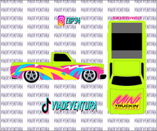 90s Theme V2 1/64 83 Silverado WHITE TONER Universal Waterslide Decal for Hot