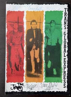 The Jam Trans Global Express Signed UK Tour Programme.