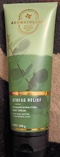Bath  Body Works Aromatherapy Stress Relief Body Cream Eucalyptus Spearmint 8oz