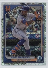 2024 Bowman Chrome Mega Box Mojo Refractor Ronny Mauricio #24 10c7