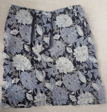 Marks  Spencer M S Skirt Navy Mix Size 12 Casual Fashion Party Floral Pattern
