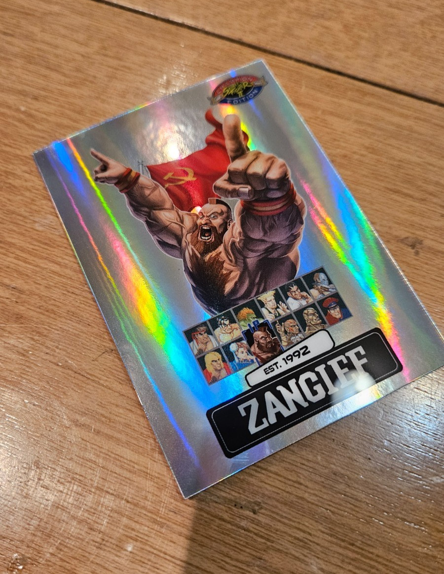 Silver Zangief PSA Magazine Promo - Street Fighter 2 Champion Edition Card