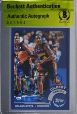 BAS 2002-03 Topps Gilbert Arenas #63 Authentic Auto 3c7