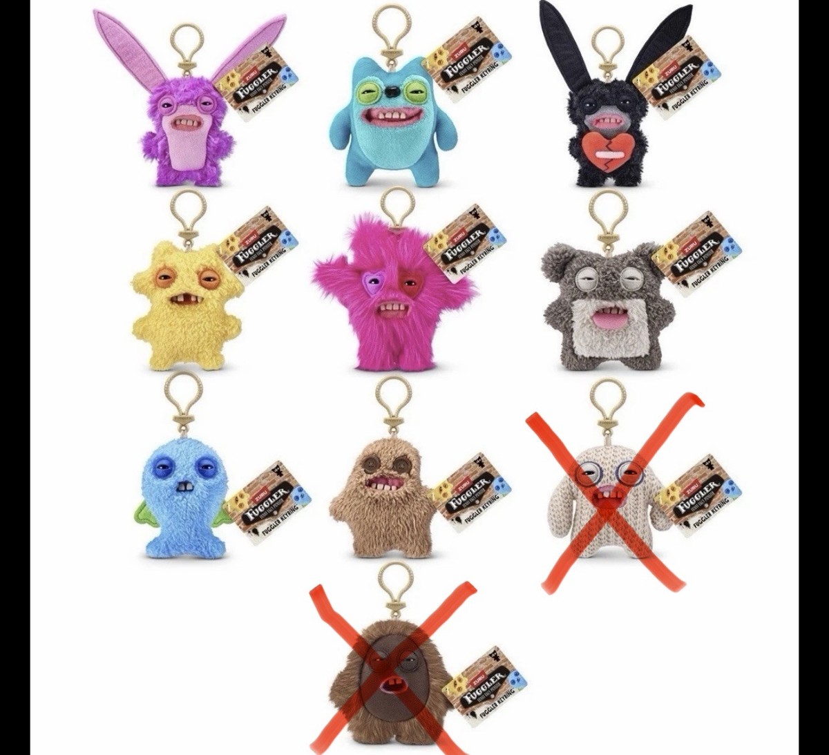 Zuru Fuggler Key Rings Funny Ugly Monster 5