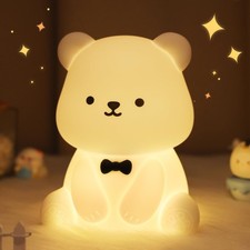 Cute Bear Night Light for , Decorate ' Bedroom with Silicone Bear Nightlights...