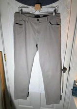 Banana Republic Traveler Pants/Chinos 34x34 Light Gray Slim Fit Great Condition