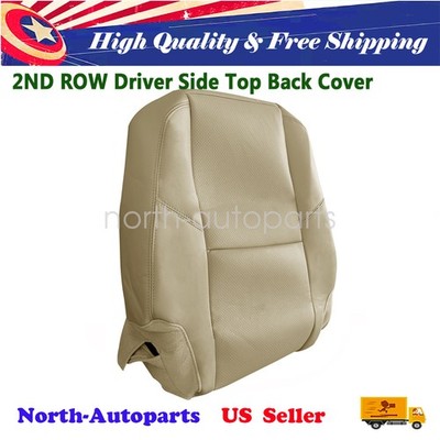 2ND Row Driver Top Back PERF Leather Seat Cover Tan For 09-14 Cadillac Escalade