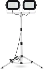 20000 Lumen Work Lights with Stand, 200W Dual Head LED Work Light, Waterproof La