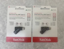 (QTY2) SanDisk Ultra Dual Drive Go USB Type-C Flash Drive 128GB SDDDC-128G-AWG46