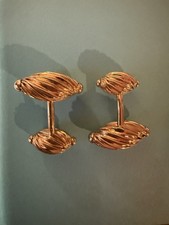 Unique Victorian Gold Fill Ribbed Spiraling C...