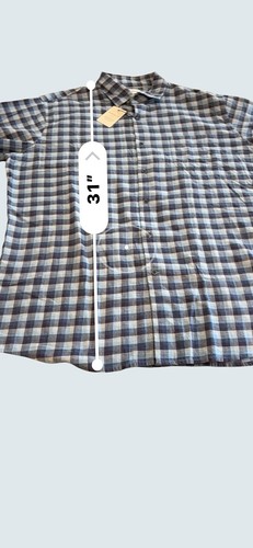 Camisa deportiva de algodón para hombre XL Peter Millar North Bay azul manga larga botón a cuadros - Imagen 7 de 13