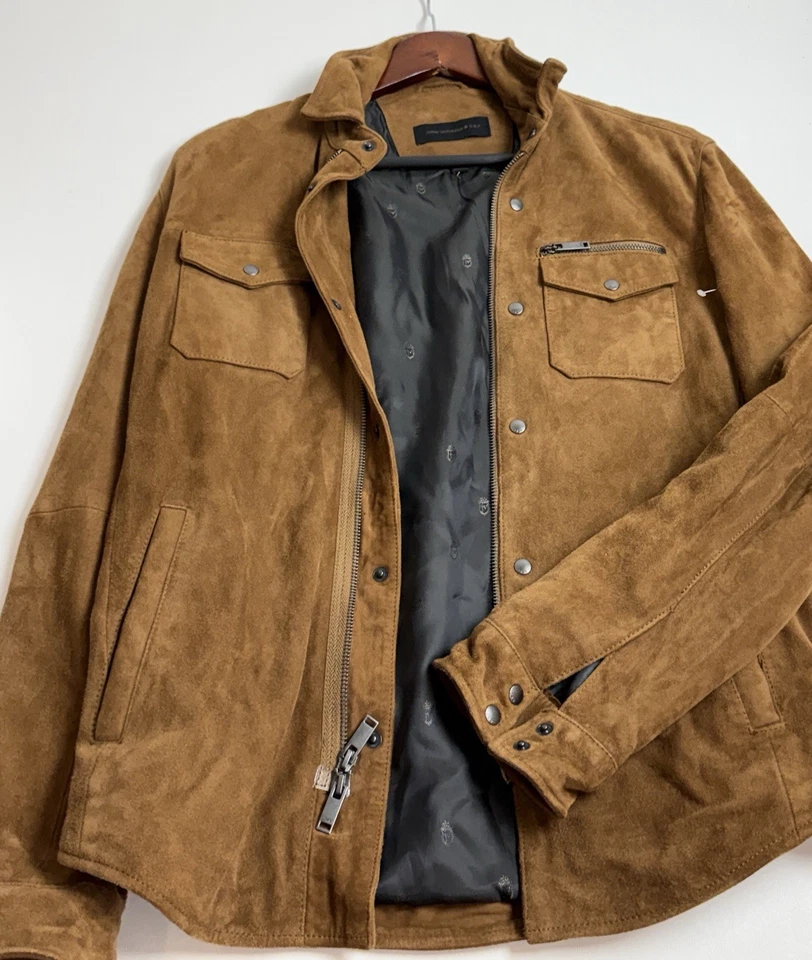 Chaqueta de gamuza John Varvatos Shilo Goat talla XS VENTA AL POR MENOR $798 Foto 3 de 4