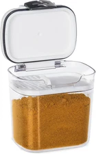 Prokeeper Mini 1.5-Cup Spice & Herb Storage Container – Airtight, Clear Plastic 