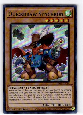 Yu-Gi-Oh 1st edition Quickdraw Synchron Ultra Rare #LDS3-EN117
