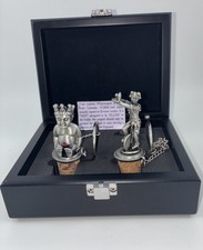 Masonic Royal Order of Jesters ROJ Billiken Pewter Wine Bottle Stopper In Box