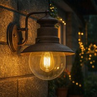 Wandlampe Wandleuchte AußEnlampe Balkonleuchte Laterne Rost 1 Flammig H 27 Cm