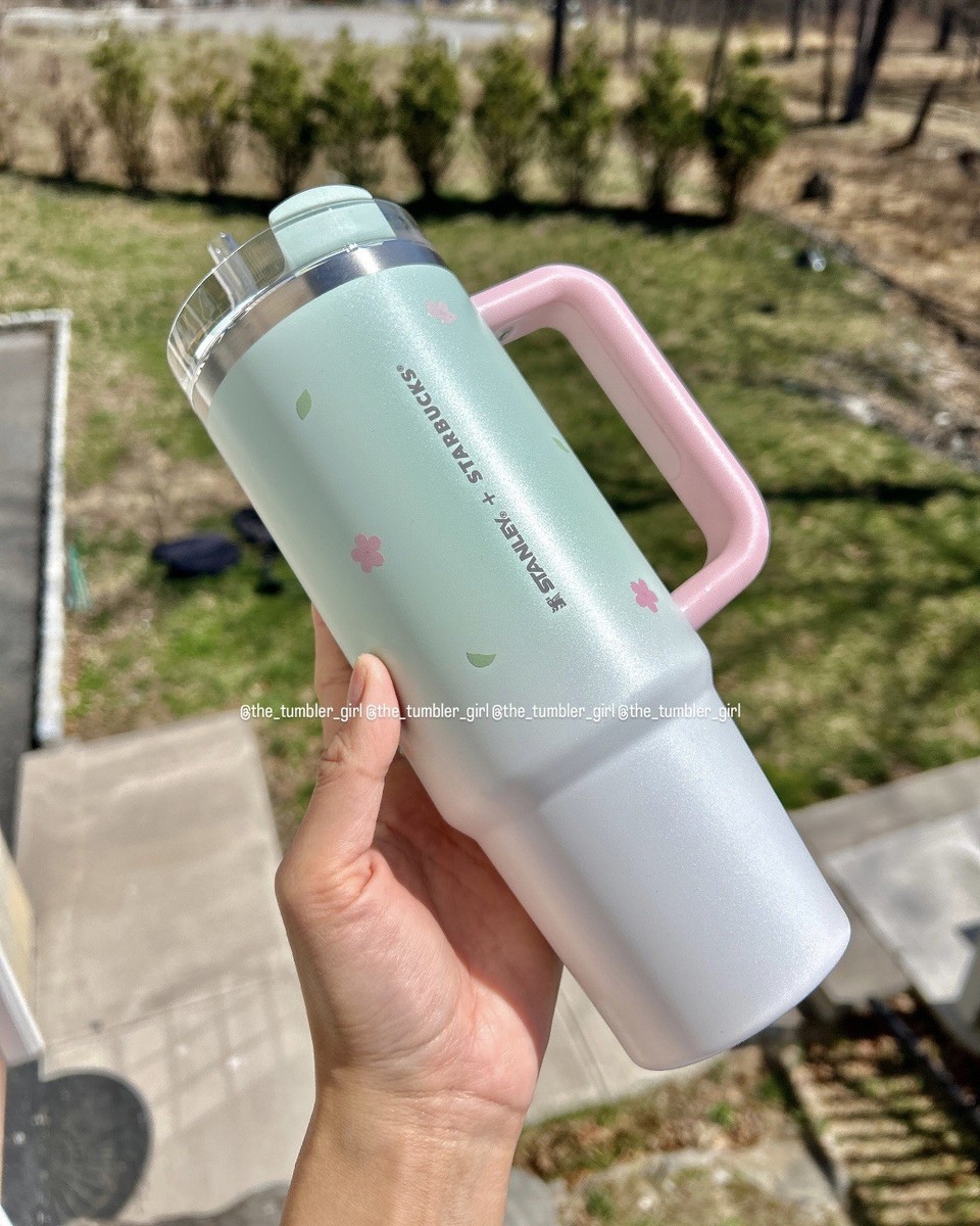 Starbucks x Stanley Pink Green Sakura Tumbler Dreamy Spring Taiwan