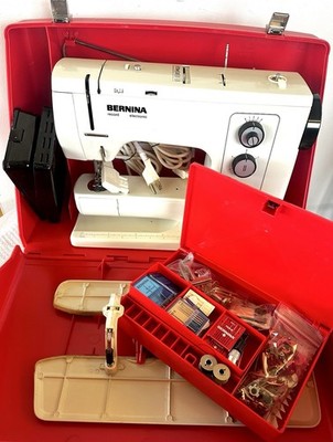 Bernina 830 Record Sewing Machine *TESTED* WITH CASE, FOOT CONTROL & EXTRAS!