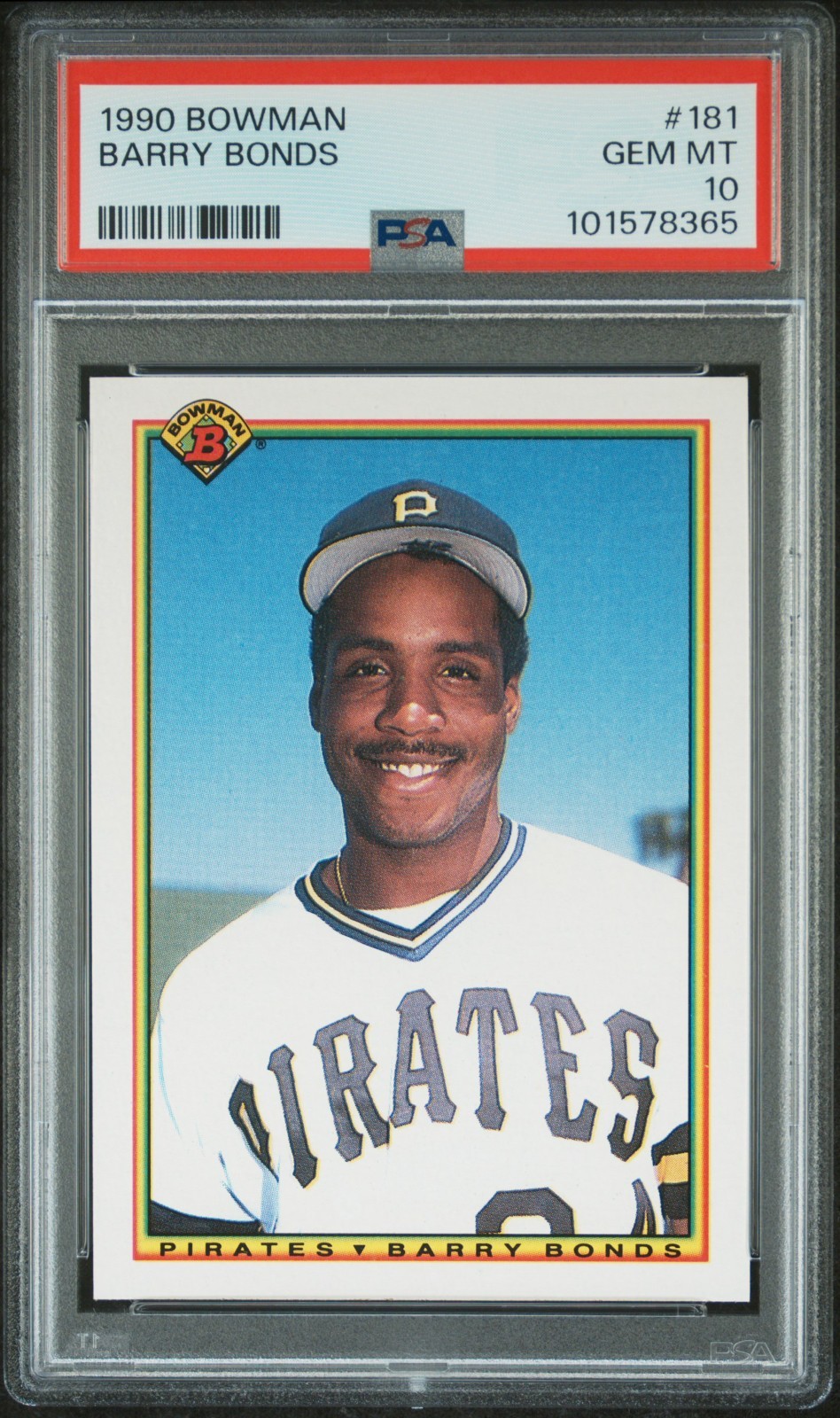 1990 Bowman #181 Barry Bonds PSA 10 Gem Mint 