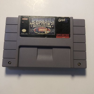 Jeopardy! Deluxe Edition 1994  / SNES Super Nintendo Game Cartridge Only