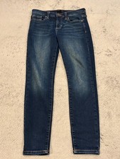 Banana Republic Jeans Womens 26/2 Petite Skinny Fit Dark Wash Blue Denim Stretch