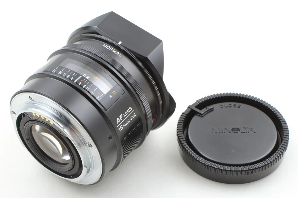 [COMO NUEVO con tapa] Lente ojo de pez Minolta AF 16 mm f2,8 para Sony montura A de JAPÓN Foto 3 de 4