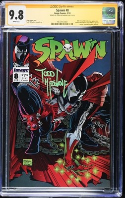 Spawn 8 Cgc 9.8 Image 1993 Signed Signature Series Todd McFarlane (green Ink)