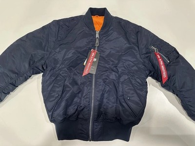 Alpha Industries MA-1 Flight Jacket Replica Blue Size L