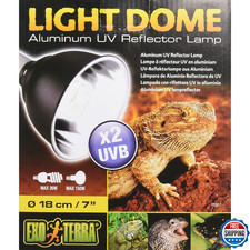Exo Terra Light Dome Aluminum UV Reflector Lamp for Reptile Terrariums 5.5"