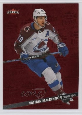 2025 Upper Deck Fleer Ultra Medallions Ruby Red /50 Nathan MacKinnon #M-20 0xm8