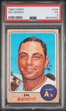 1968 TOPPS #146 SAL BANDO PSA 3
