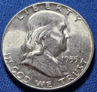 A 1955 Franklin Half Dollar BU Nice Blazer!!!
