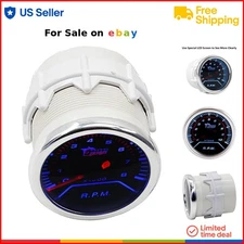 Car RPM Gauge Kit 52mm Tacho Meter LED Display Automotive