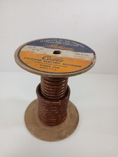 15 Feet - Vintage Nos Packard Ignition Cable Spark Plug Wire Coated Cloth Brown 15 Feet - Vintage Nos Packard Ignition Cable Spark Plug Wire Coated Cloth Brown