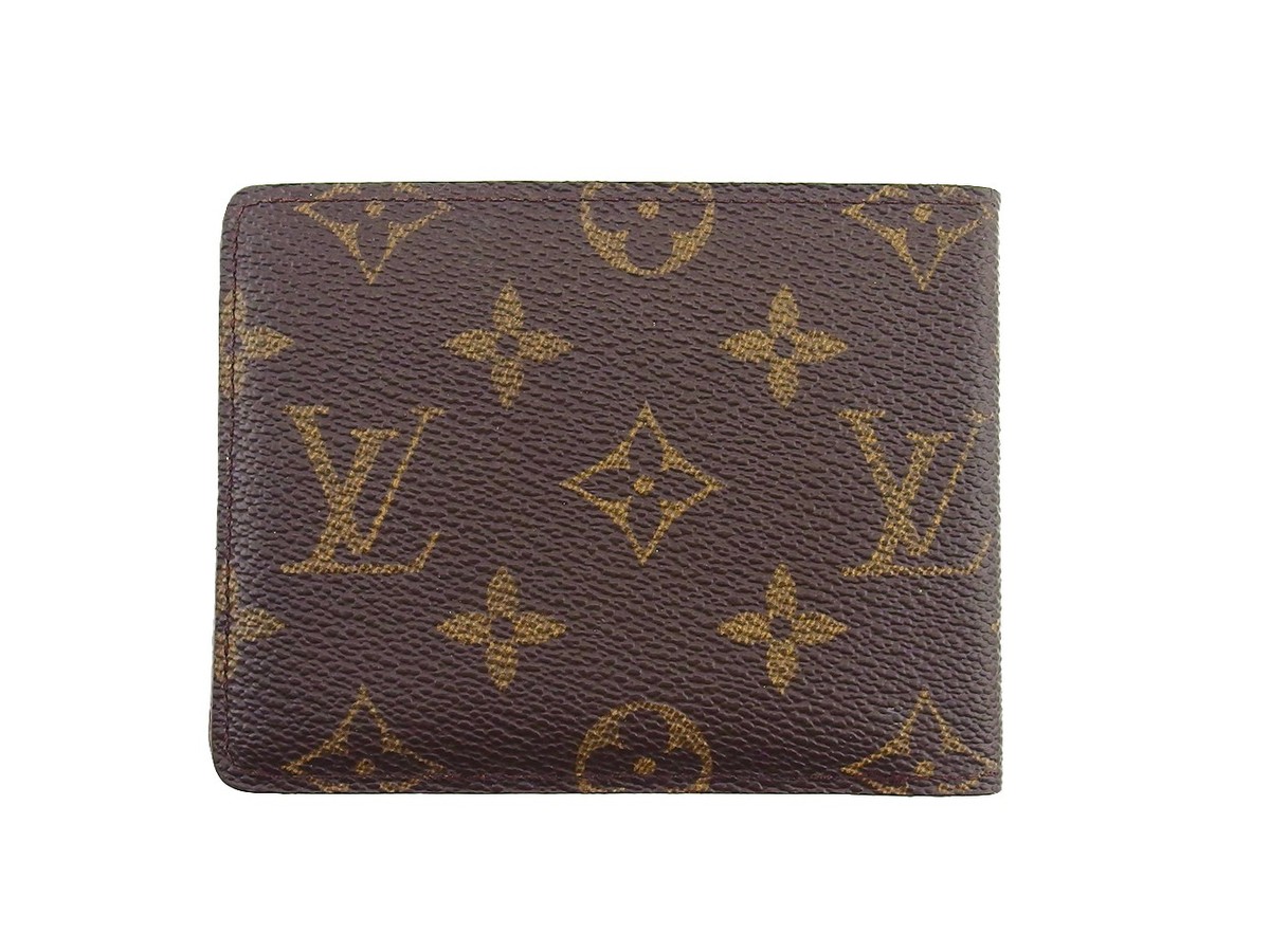 LOUIS VUITTON Bill Compartment Brown beige Women M60930 Authentic